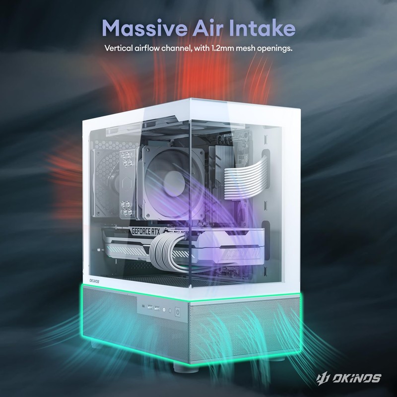 Okinos Aqua 3 Air, Micro ATX Case, MATX PC Case