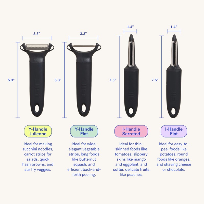 GIR Peeler Y-Handle Julienne: Navy