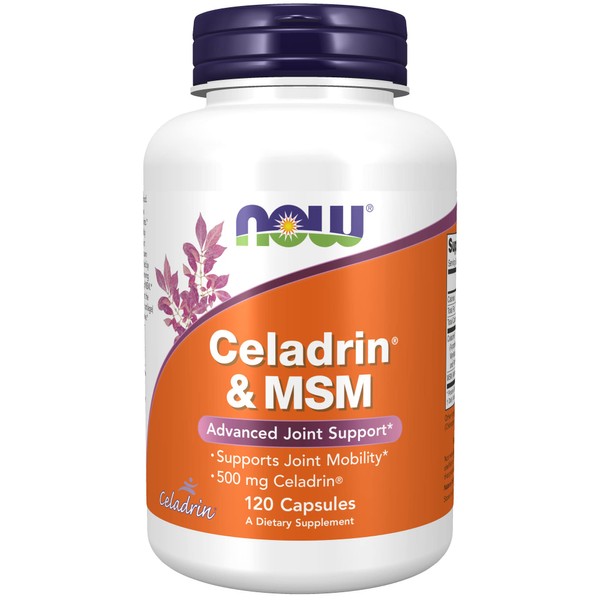 NOW Supplements, Celadrin® & MSM, 500 mg of Celadrin®, Advanced Joint Support*, 120 Capsules