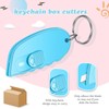 Minatee 12 Pack Mini Box Cutter Portable Mini Keychain Box