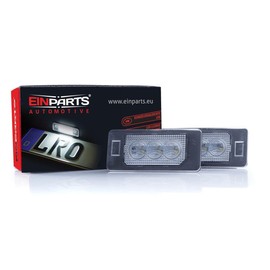 EinParts License Plate Light EP102OE Canbus 6000K for A4 B8 FL A5 FL A6 C7 A7 RS5 FL TT 8J Q5 Alhambra Ibiza IV Octavia III Golf Plus Golf VI Jetta VI Passat B7/B8 Sharan II Touareg Touran