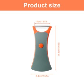 LINTRA 2 Pieces Julienne Peeler, 2-in-1 Strip Peeler, Stainless Steel Blade Strip Peeler for Vegetables, Rotating Cucumber Peeler, for Peeling Potatoes, Apples, Carrots