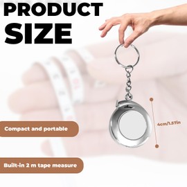 1Pc Lightweight Mini Retractable Measuring Tape Convenient Portable Steel Tape Measure Reliable Tape Measure Keychain for DIY Measurements