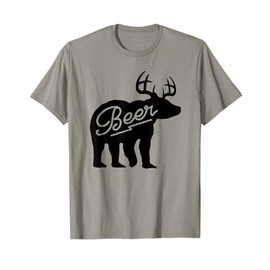 Funny Vintage Bear Beer Deer T-Shirt T-Shirt
