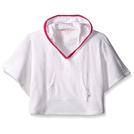 Burt's Bees Baby Little Girls' Terry Poncho (Toddler/Kid) - Cloud - 6X