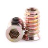 TOP-VIGOR 20Pcs Threaded Insert Nuts for Wood, M6*20 Insert Hex