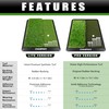 CHAMPKEY Dual-Turf Golf Hitting Mat | Come with 9 Golf