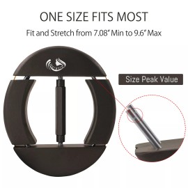 HAIBEIR Wood 4 Way Hat Stretcher Adjustable Turnbuckle & Heavy-Duty (Chocolate)
