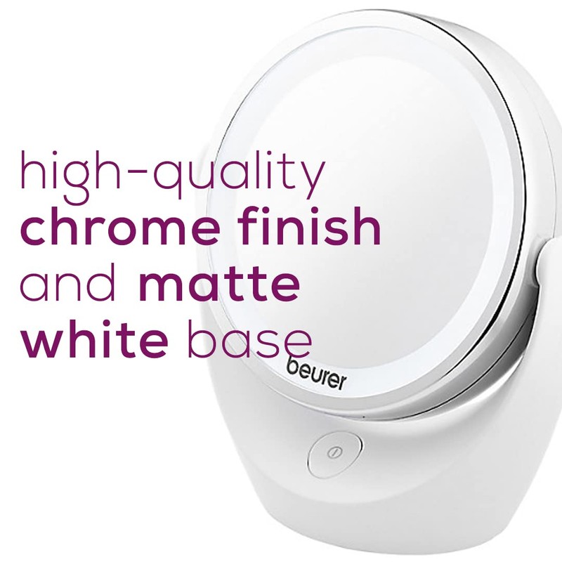 Beurer 5x Magnifying Double-Sided Cosmetic Vanity Makeup Mirror Illuminated |