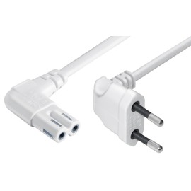 Transmedia Connection Cable – Angled – European Plug Double Groove Female 2.0 m