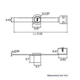 WOOCH Sliding Glass Door Ratchet Lock with Chrome Finish, Keyed Alike Showcase Display - 8 Pack