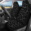 DBBXHZJY Black Leopard Print Car Seat Covers, Vehicle Front Seat