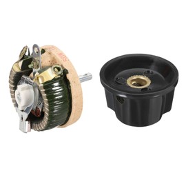 YOKIVE 50W 1Ohm Rheostat, Ceramic Rheostat Adjustable Resistor High Power Wirewound Potentiometer Variable Resistor with Variable Control Knob Cover