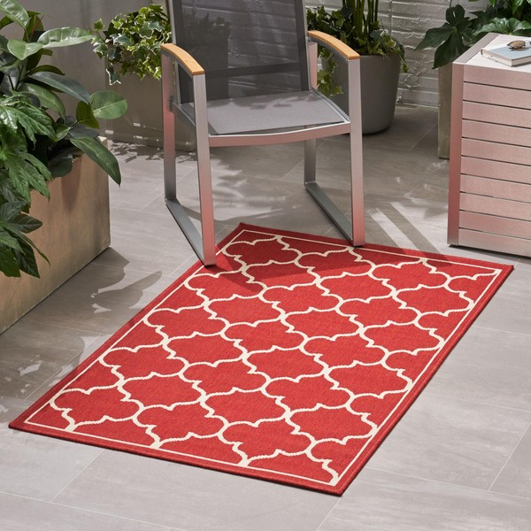 Benicabaly Vibrant Outdoor Area Rug for Cozy Spaces, Weather-Resistant Comfort,