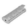 2Pcs Lighter Case Zinc Alloy Lighter Storage Container Floral Pattern