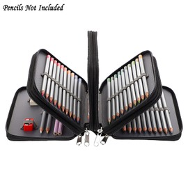 IGNPION Large Multi-Layer School Pencil Case for 72 Colored Pencils