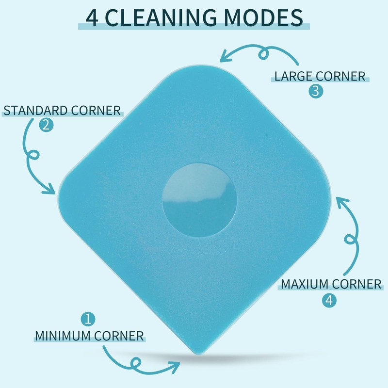Pack of 5 Blue Pan Scrapers, Anti-Scratch Nylon Scraper for
