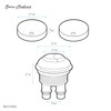 Toilet Hardware Brushed Gold (SM-1T803)