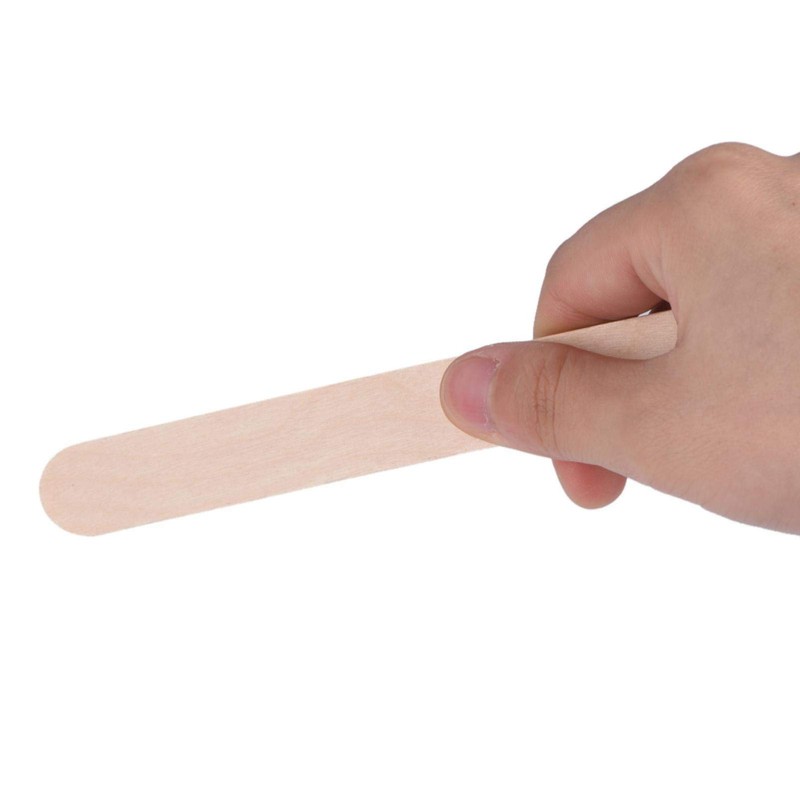 Rotekt 100Pcs / Bag Waxing Stick Spatula Aplicador Espátula de