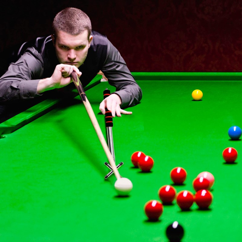 crayfomo Cue Stick Bridge, Retractable Snooker Cues Bridge with 3PCS