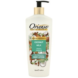 Oriense Coconut Milk Body Lotion - Coconut Oil, Vitamin E and Glycerine for Daily Moisture - Fresh Feel, Non-Greasy Formula, 16.9 fl. Oz
