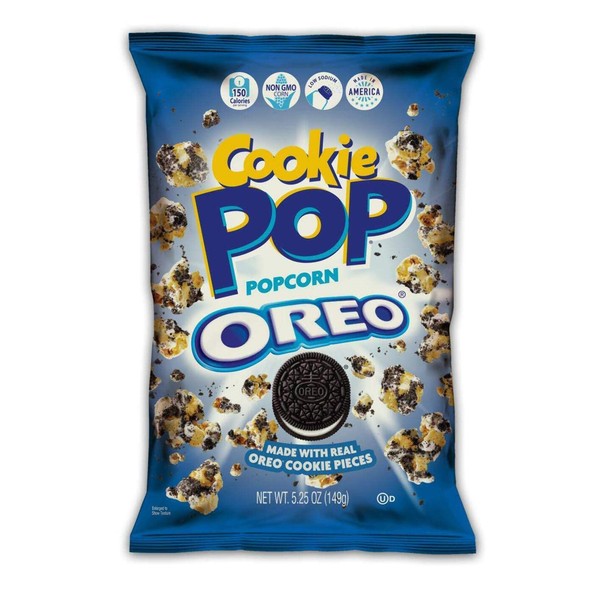 Snack Pop Cookie Popcorn,made with Cookie Pieces,5.25oz