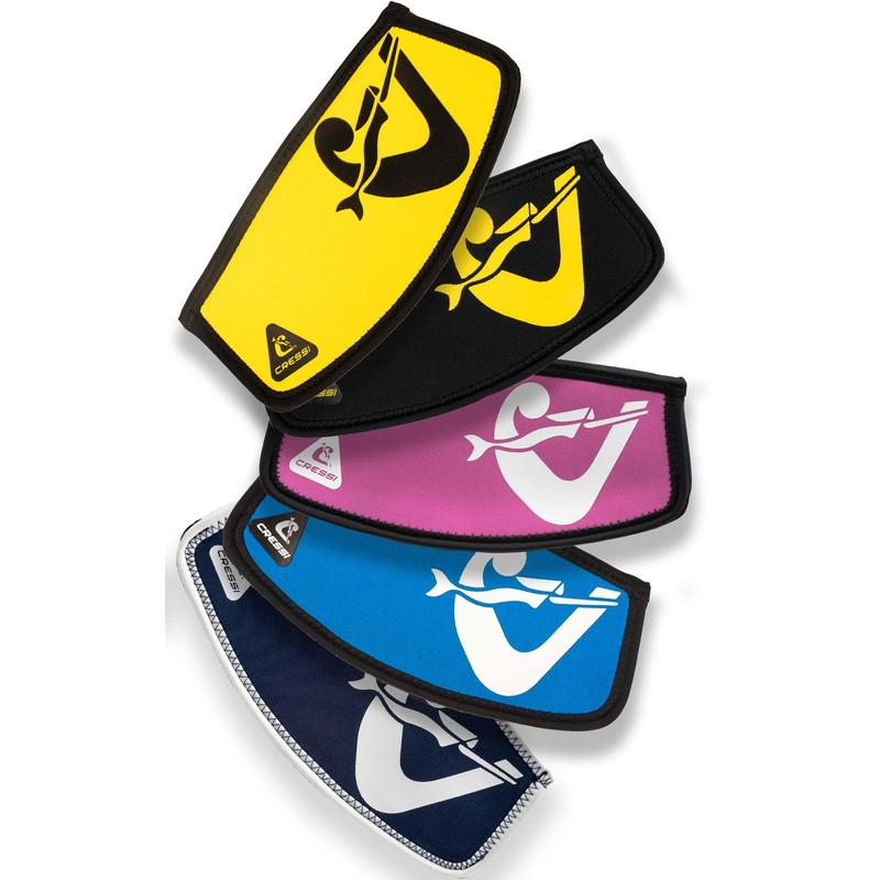 Cressi Simply Neo Mask Strap Cover_Blue Navy/White - Neoprene Mask