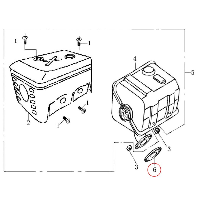 Spare Part Petrol Gasoline Engine Gasket Set Seal Kit for