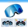 EXP VISION Ski Goggles Snowboard for Men Women, OTG Anti