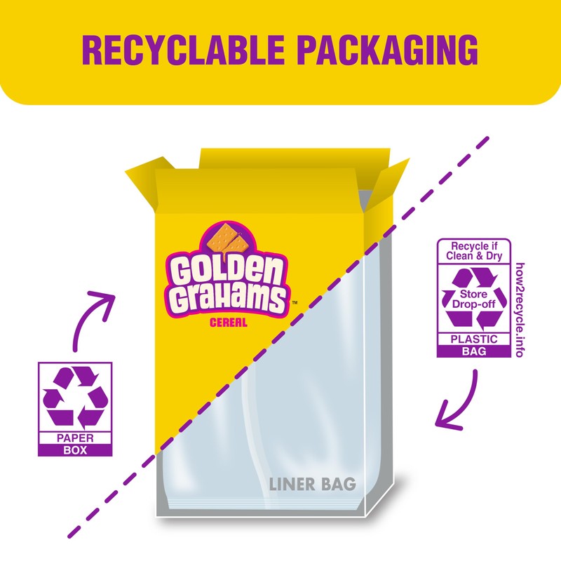 Golden Grahams Breakfast Cereal, Graham Cracker Taste, Made with Whole