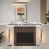 Aipsun 23.6inch Black Battery Operated Wall Sconce Set of 2,