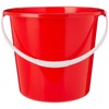Jantex CD807 Round Plastic Buckets, Red