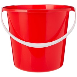 Jantex CD807 Round Plastic Buckets, Red