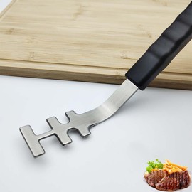 Grate Lifter Tool Heat Resistant Grill Grate Lifter Anti-Scald Cooking Grate Lifter Tool Bakeware Starter Charcoal BBQ Camping Charcoal Grill Hook Pot Holder Gripper for Outdoor Barbecue Grill