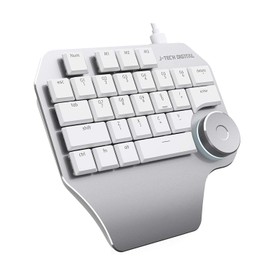 J-Tech Digital ® Mechanical Designer Keyboard (K610) (White Keyboard)
