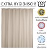 Wenko Anti Mould Shower Curtain - Plain, Antibacterial & Washable
