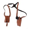 Shoulder Shooting Tool Bag PU Leather with Adjustable Shoulder Strap