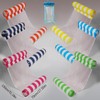 5-Pack, Cylindrical Striped Dual Tube Swimming Pool Float Adult Swimming