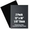Wonninek Pack of 4 Black ABS Plastic Sheet, 30 x