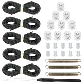 Antfly RV Pleated Shade Repair Kit, Pleaded Shade Repair Kit, Window Shade Restringing Kit for RV Day/Night Shades (White)