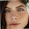 DOITOOL 6hojas Pegatinas De Perlas Rostro De Gemas De Perlas