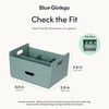 BLUE GINKGO Portable Desk Organizer – Compact 3 Compartment, Half-drawer