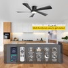 Ohniyou 52” Low Profile Ceiling Fan with Lights, Remote &
