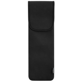 Bolsa de neopreno resistente al calor, funda universal para rizador, para viajes, gimnasio o hogar, 15 x 5 pulgadas, Negro
