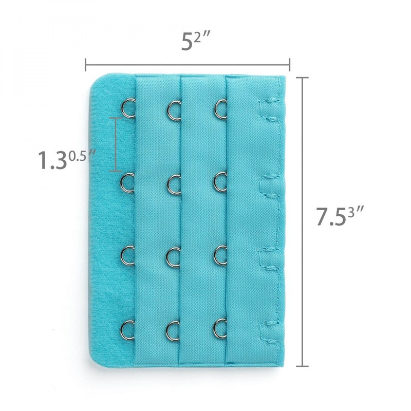 Allegra K Lady 3 Rows 4 Hooks Back Band Extension