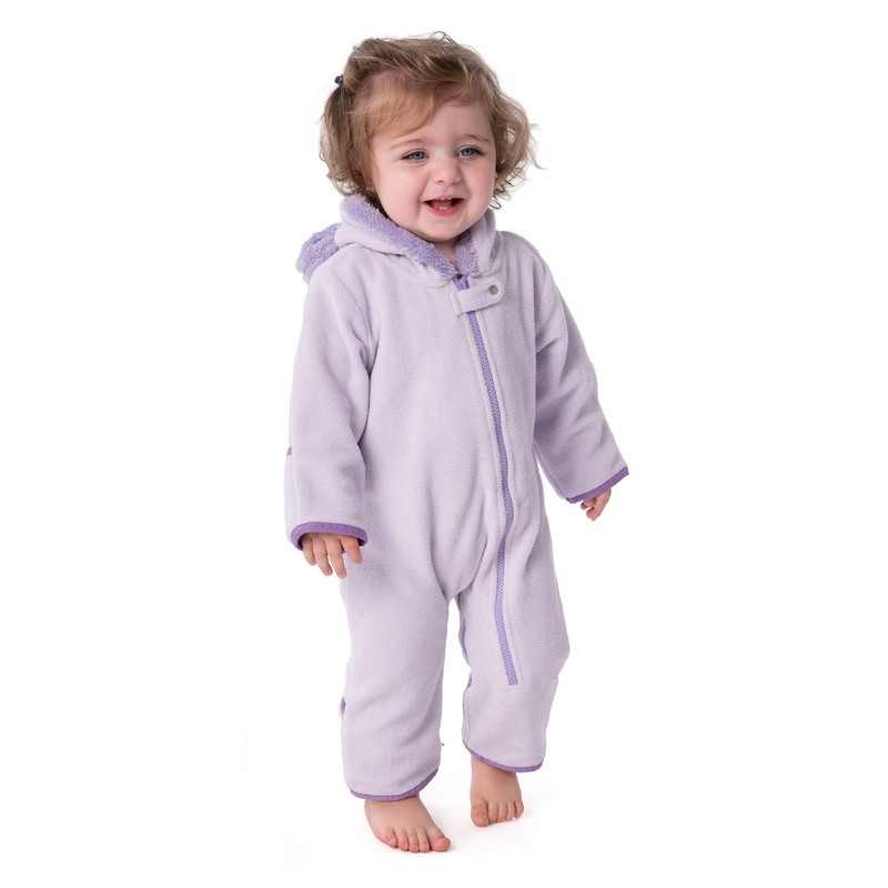 baby deedee Mameluco de Forro Polar para niña, Púrpura/Ombre Force.,