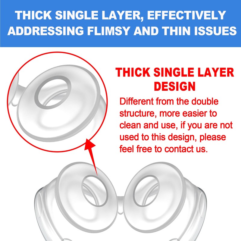2 Pack Replacement Pads (L) Compatible with Airfit P10, Consistent