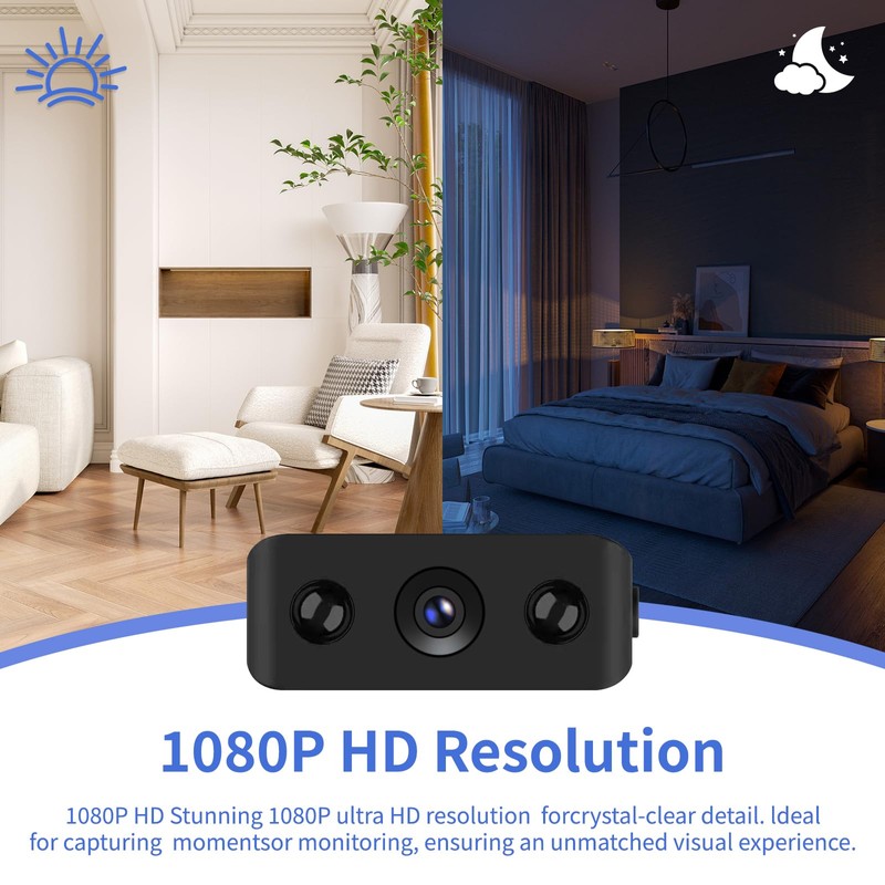 Mini Indoor Security Camera Wireless Home Camera Smart Small Outdoor
