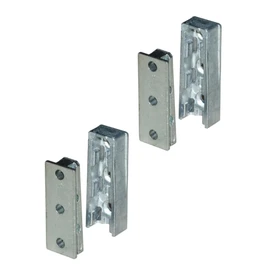 Gedotec Furniture Connectors Concealed Body Connector Solid Metal Bed Connectors | Hanging Connector Fitting for Beds, Furniture & Metal Construction | Load Capacity up to 250 kg | Set of 2 - Wooden Connectors