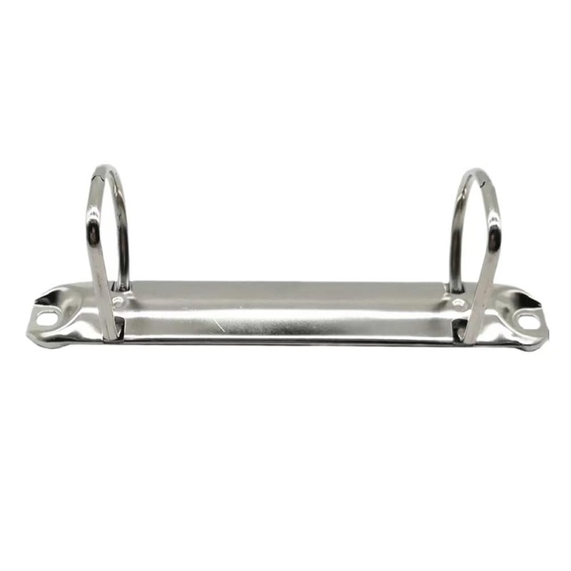 Pack of 5 2 Ring Binder Mechanism, D-shaped Metal Clip,